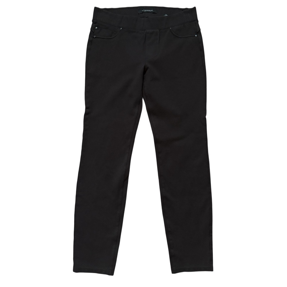 Liverpool Dark Brown Straight Leg Pull On Elastic Waist Pants Size 8 or 29